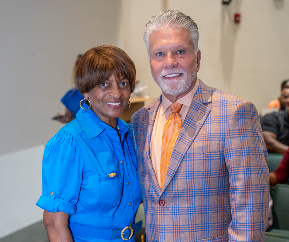 Frank Santos with Juanita Reed